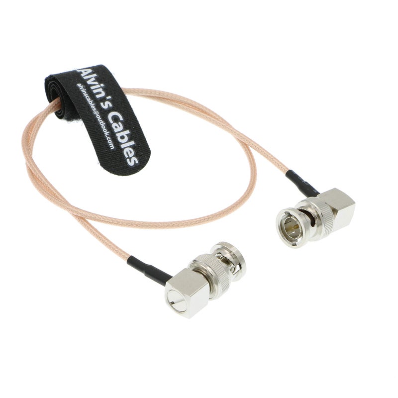 Alvin's Cables SDI Cable 3G HD SDI Cable Right Angle BNC for Sony FS5| FS7| FX6, Atomos Shogun Inferno, Atomos Ninja 50CM|19.7inches - Image 1